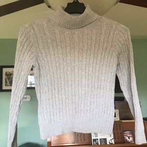 Grey Turtleneck Sweater